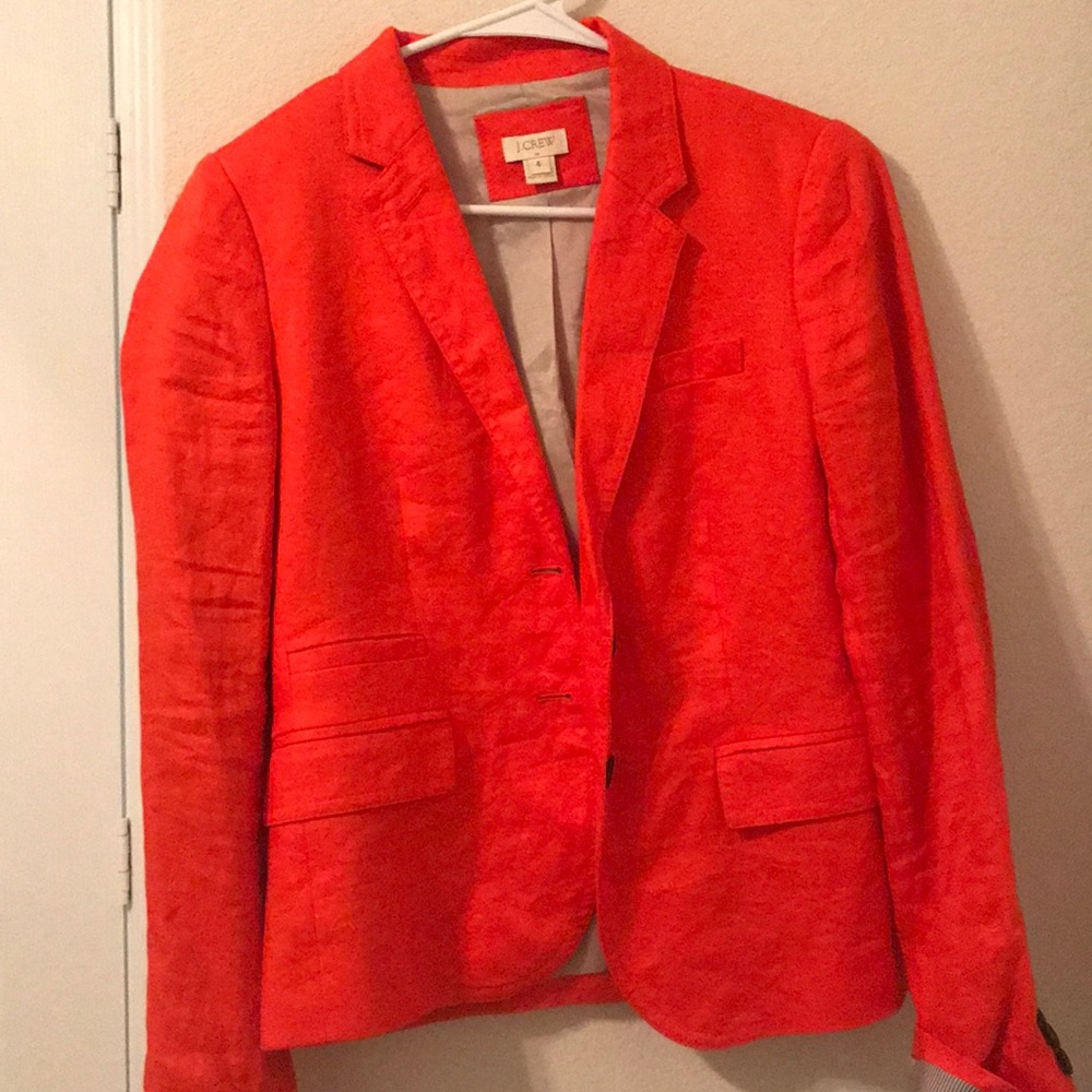 Orange Jcrew blazer